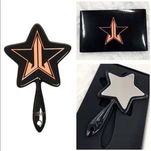 NEW! $60 JEFFREE STAR Black Orange Star Hand Mirror Limited Edition Sold Out!